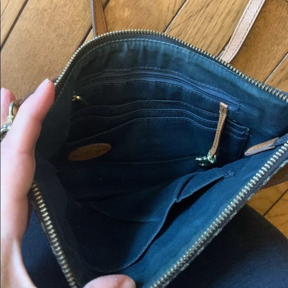 FOSSIL Sydney Top Zip Slim Leather Crossbody Purse - Picture 6 of 6